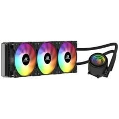 PowerBoost CIRCLE 360B R.Bow Fan LGA1700/AM5 Uyumlu 360mm CPU Sıvı Soğutma Siyah