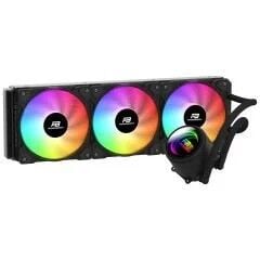 PowerBoost CIRCLE 360B R.Bow Fan LGA1700/AM5 Uyumlu 360mm CPU Sıvı Soğutma Siyah