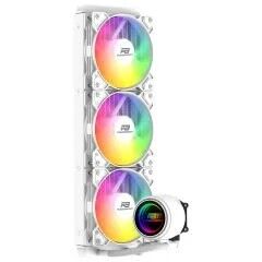 PowerBoost CIRCLE 360W R.Bow Fan LGA1700/AM5 Uyumlu 360mm CPU Sıvı Soğutma Beyaz