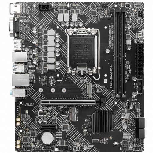 Msı PRO H610M-G DDR4 SOKET 1700 3200(OC) PCI-E Ge4 M.2 1x/USB3.2/1GLAN mATX
