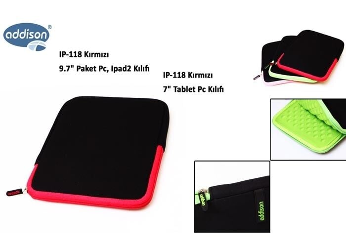 ADDISON IP-118 7'' Kırmızı Tablet Kılıfı