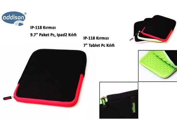 ADDISON IP-118 7'' Kırmızı Tablet Kılıfı