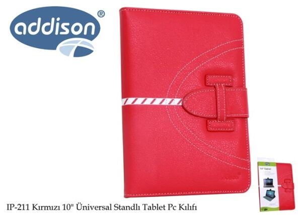 ADDISON IP-211 KIRMIZI 10'' TABLET PC KILIFI UNİVERSAL