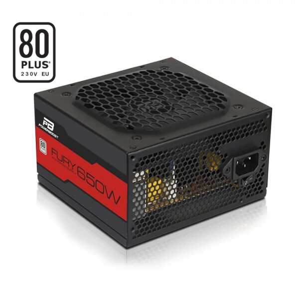 PowerBoost BST-ATX650WEU ''FURY'' 650w 80+ APFC 12cm Fanlı ATX PSU