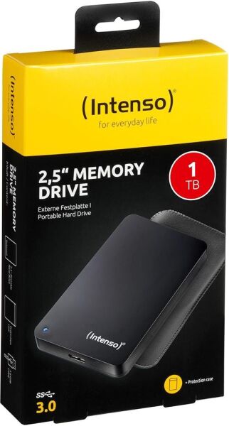 1TB Intenso 2.5'' USB 3.0 (Deri Taşıma Kılıfı) Taşınabilir Harddisk