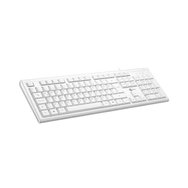 Lenovo Lecoo KB101 USB Kablolu Türkçe Q Klavye Beyaz