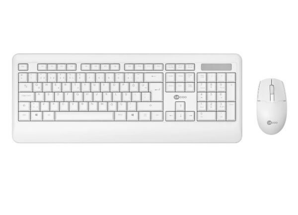 Lenovo Lecoo KW202 Q Türkçe Kablosuz Beyaz Klavye + Mouse Seti
