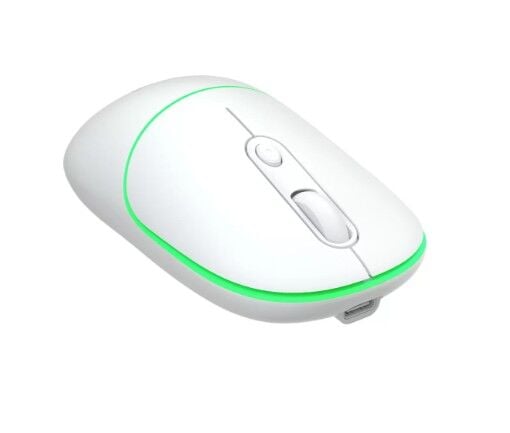 Lenovo Lecoo WS210 WiFi+ Bluetooth Kablosuz 2.4Ghz Beyaz 6Tuşlu Şarjlı Mouse