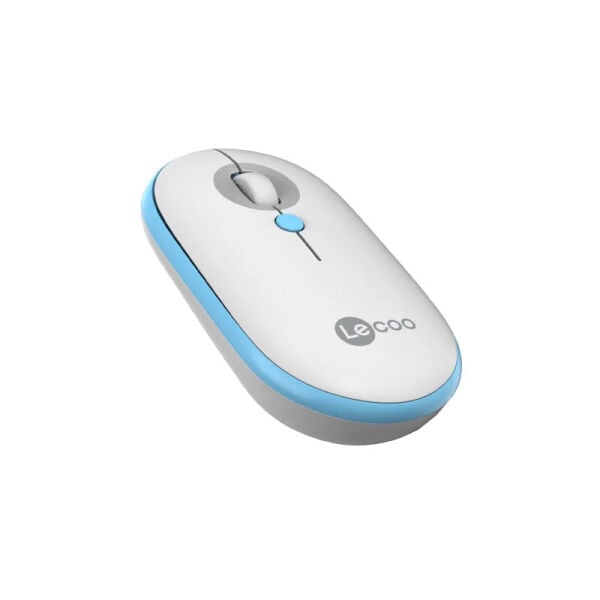 Lenovo Lecoo WS212 USB Kablosuz Beyaz&Mavi 4 Tuş Mouse