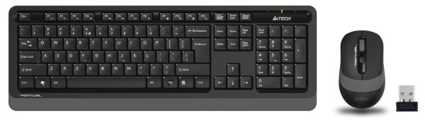A4 Tech FG1010 2.4G Gri Q Fn-Mm Klv+Optik Mouse Set
