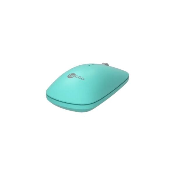Lenovo Lecoo WS214 Kablosuz 1200DPI 3 Tuşlu Optik Mouse Turkuaz