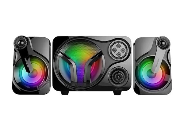 Mikado MD-BT28 5W+3W×2 BT,TF Card,USB, FM Radyo Siyah Led Işıklı Speaker