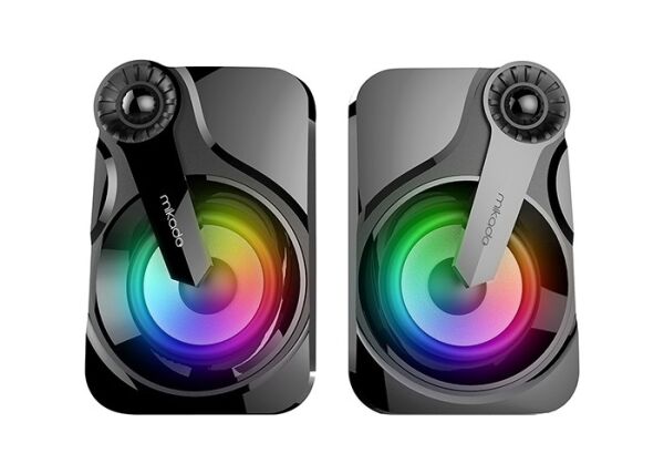 Mikado MD-BT28 5W+3W×2 BT,TF Card,USB, FM Radyo Siyah Led Işıklı Speaker