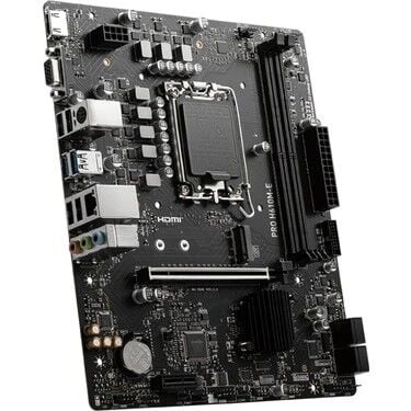 Msı Pro H610M-E Soket 1700 DDR5 5600MHZ(OC) HDMI VGA M.2 USB3.2 1x 1G LAN mATX