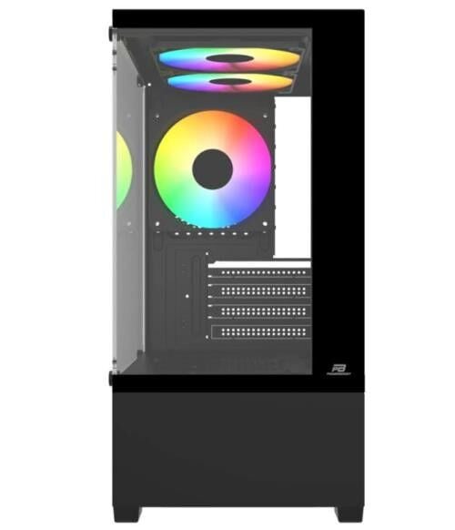 PowerBoost PB-M5001B 500w 3x12cm Rainbow Fanlı USB 3.0 Seaview mATX Gaming Siyah