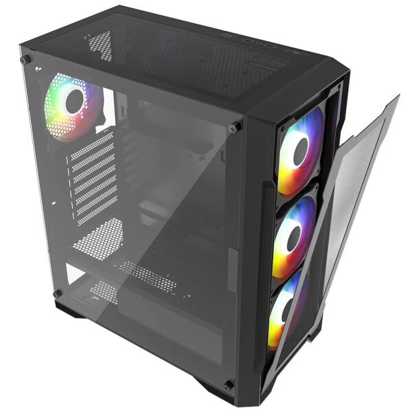 PowerBoost PB-PS6849B 650w 80+ Bronze USB3.0 Mesh4*12cm R.Bow ATX Gam Siyah Kasa