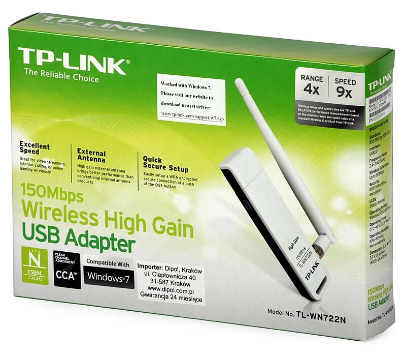 Tp-link TL-WN722N 150Mbps Kablosuz Usb Antenli Adaptör