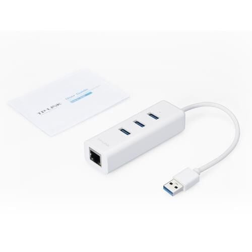Tp-Link UE330 10/100/1000 Mbps 3.0 USB Ethernet Çevirici + 3 Port USB Çoğaltıcı