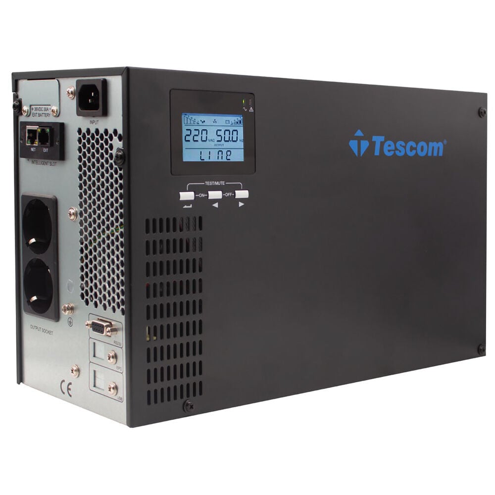 Tescom CL-101 1 KVA  1F/1F (3x9AH) Online Ups