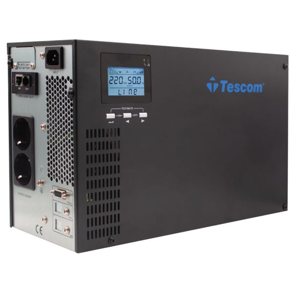 Tescom CL-101 1 KVA  1F/1F (3x9AH) Online Ups