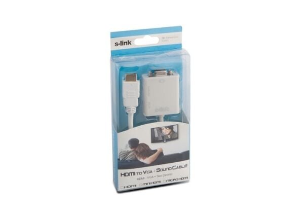 S-link SL-HVS12 Hdmı To Vga+Audıo Çevirici