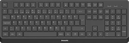 Philips SPK6368B USB Kablosuz Türkçe Q Klavye Siyah
