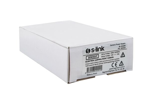 S-link SL-KA200 12V 15A 195W Metal Kamera Güç Kaynağı