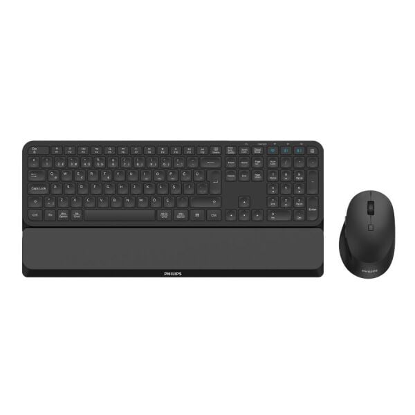 Philips SPT6607B Dual Mod + 2 Kanallı Bluetooth Türkçe Q Klavye & Mouse Siyah