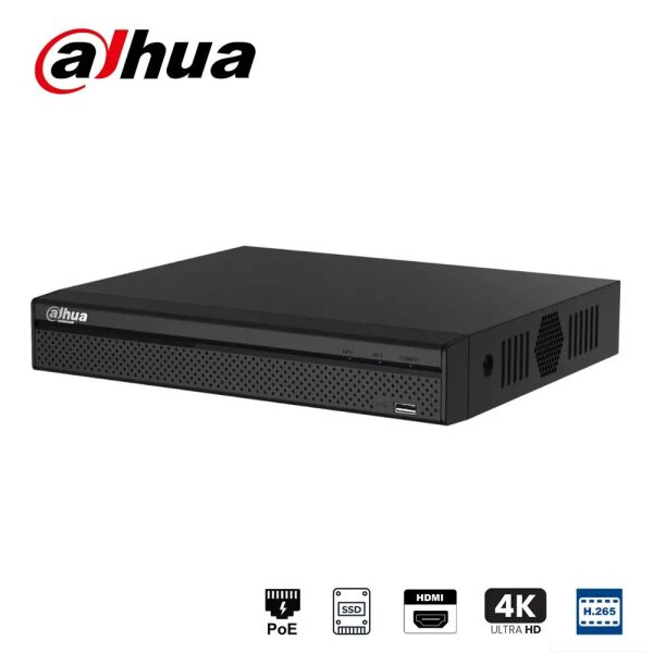 Dahua NVR4208-8P-4KS3 8 KANAL HDMI/VGA 2xUSB 2x20TB SATA HDD NVR Kayıt Cihazı
