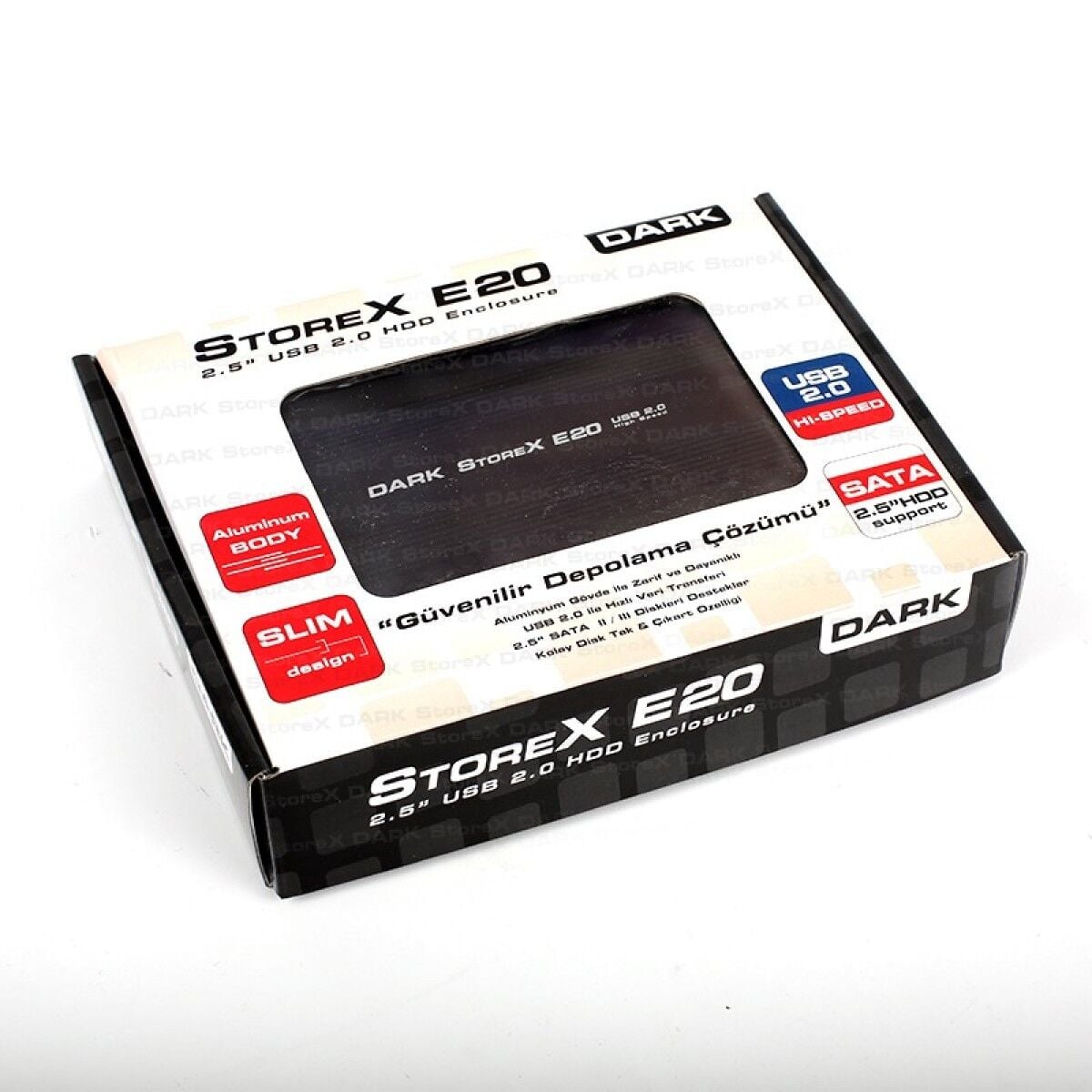 Dark DK-AC-DSE20 Storex E20 2.5'' USB 2.0 Alüminyum SATA Disk Kutusu