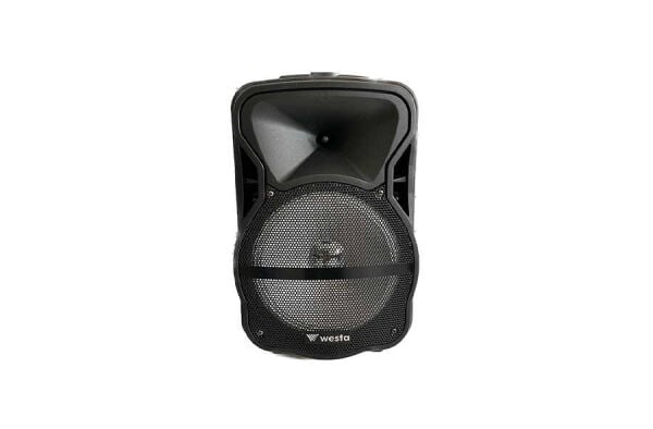 WESTA WAP-1053E 10'' 150W 2 Yollu Şarjlı Aktif Kabin Hoparlör Bluetooth Mikrofonl