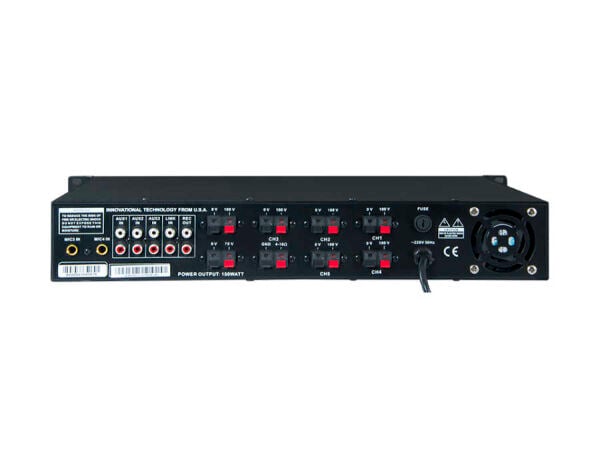 WESTA WM-150UT 150W 100V Trafolu 6 Bölgeli USB Bluetooth Mikser Amfi