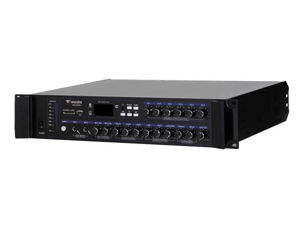 WESTA WM-2500U 500W 6 Bölgeli 100V Trafolu USB Bluetooth Mikser Amfi