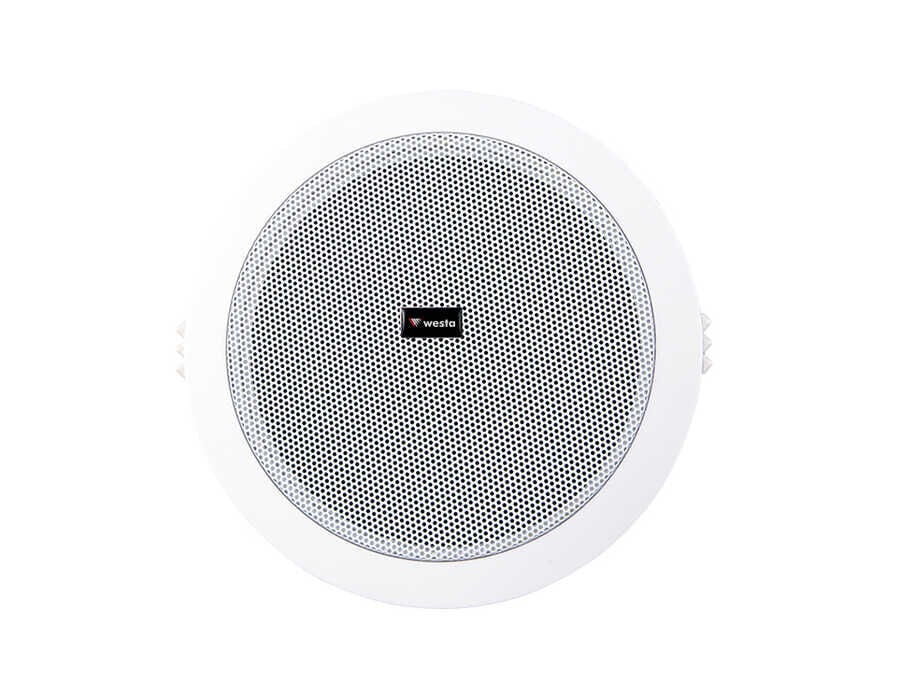 WESTA WS-1013T 5.25'' 6W 100V Trafolu Gömme Tip Tavan Hoparlörü Beyaz