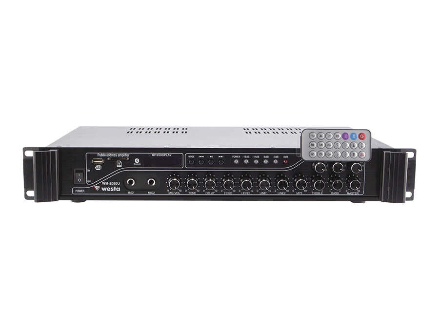 WESTA WM-2080U 200W 3 Bölgeli 100V Trafolu USB Bluetooth Mikser Amfi