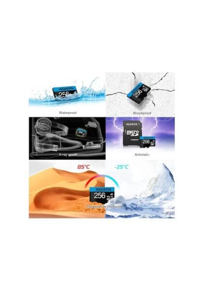 256GB Adata Premier Micro SDHC U1/C10 AUSDX256GUICL10A1-RA1