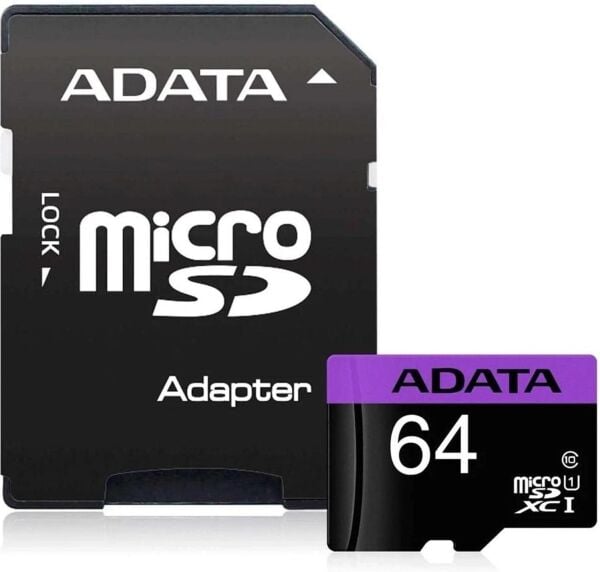 64GB Adata Premier Micro SDHC U1/C10 AUSDX64GUICL10A1-RA1