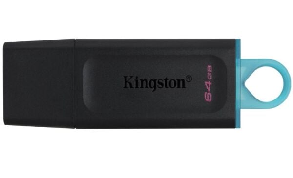 64GB Kingston DTX/64GB USB 3.2 D.Trv.Exo (Black+Teal)  Flash Bellek