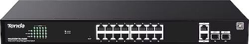 Tenda TEG2220P-16-250W 16 Port 10/100/1000 POE +2 SFP Cloud Yönetilebilir Switch