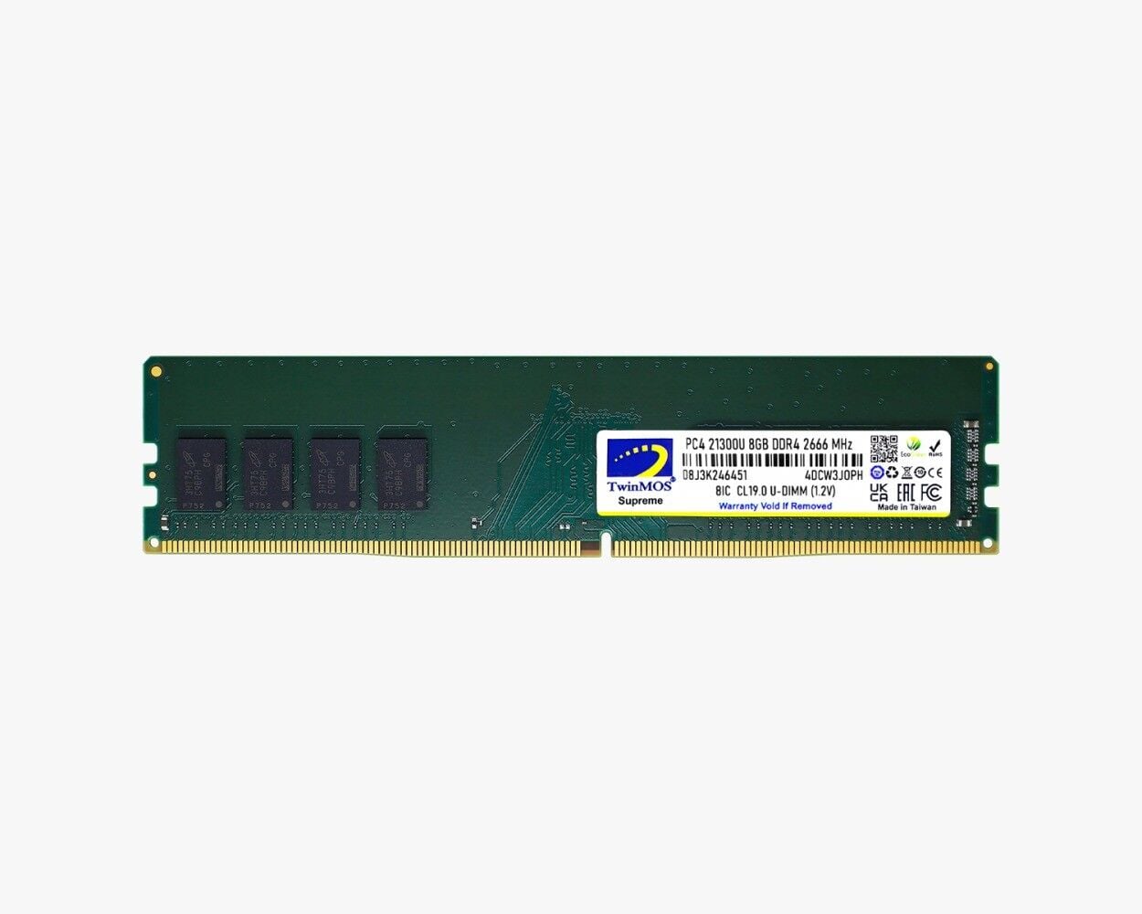 8GB TwinMOS DDR4 2666MHz (MDD48GB2666D) PC Ram