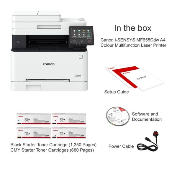 Canon MF655CDW A4 Renkli Çok Fonksiyonlu Dublex Laser Yazıcı USB 2.0,Ethernet,Ka