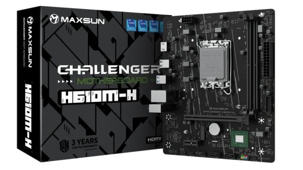Maxsun Challenger H610M-H LGA1700 DDR4 3200Mhz M.2 HDMI mAtx Intel Anakart