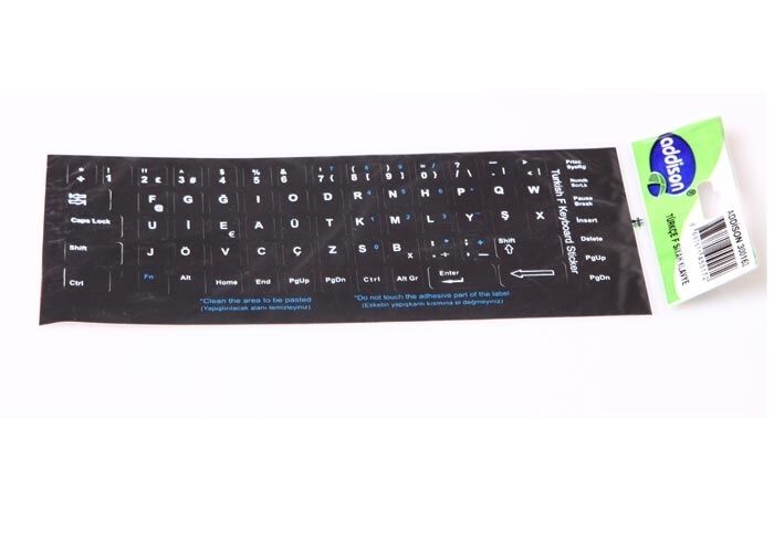 Addıson 300162 Türkçe F Black Klavye Sticker