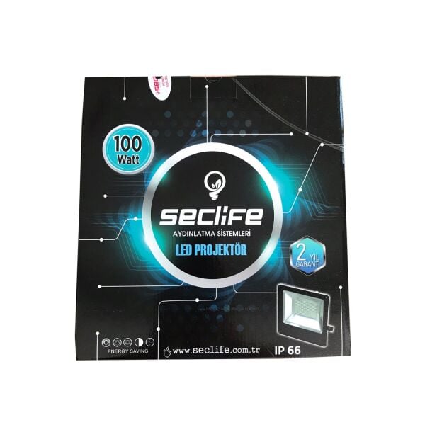 Seclife Nova-13100 100W Led Projektör 6500K Beyaz