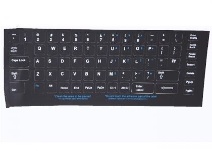 Addsion 300164 İNGİLİZCE Q SİYAH KLAVYE STİCKER