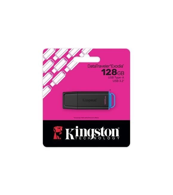 128GB Kingston DTXG2/128GB DataTraveler Exodia USB 3.2 Gen1 Flash Bellek
