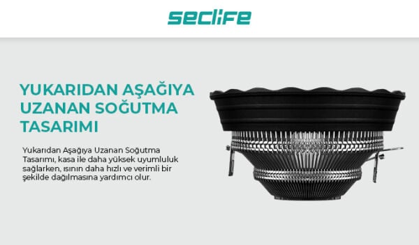 Seclife SLF-1208 1150-1151-1155P-AM3 Cpu Fan