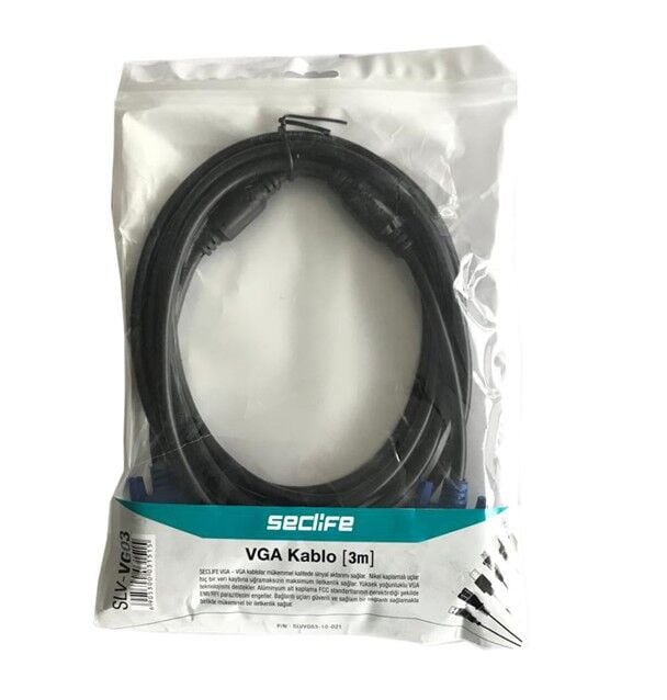 Seclife SLV-VG03 3M Vga Kablo