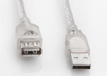 S-link SL-AF2005 Usb2.0 5M Şeffaf Usb Uzatma Kablo