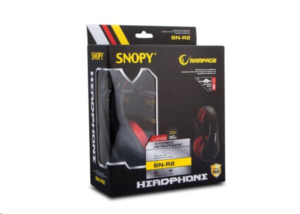 Snopy Rampage SN-R2 Oyuncu Kırmızı / Siyah Mikrofonlu Kulaklık